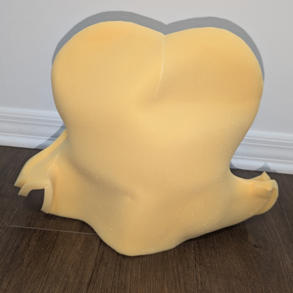 Foam Party Hat Yellow Wig Costume Prop - Picture 3 of 8